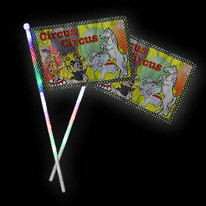042-642 LED Fahne Circus Tiere